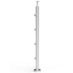 Sloupek atlanta 970mm 4 priechodky podlahový oceľ nehrdz