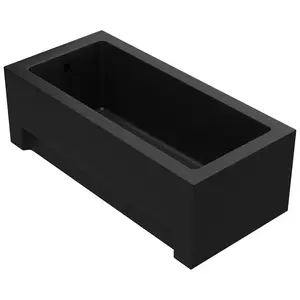 Vaňa Dora 170x70 čierna matná