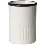 Kelímek na zubní kartáčky juve 8x8 cm výš.10,5 cm bílý