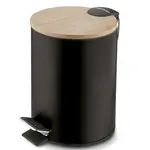 Odpadkový koš s pedálem 3l černý 17x17x24.3 Cosmic