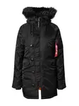ALPHA INDUSTRIES Zimná bunda  červená / čierna / biela