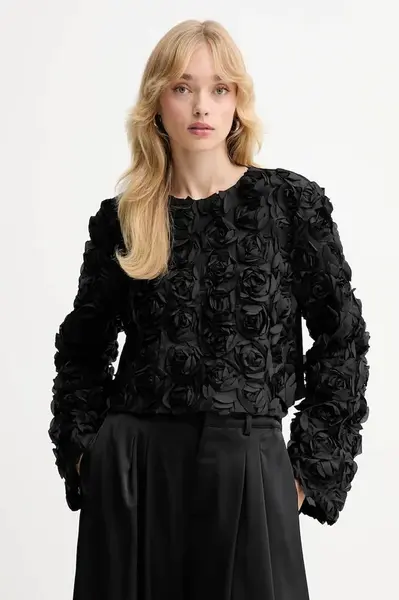 Halenka Gestuz dámská, černá barva, vzorovaná, 10910826