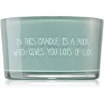 My Flame Candle With Crystal A Rock Which Gives You Lots Of Luck vonná sviečka 11x6 cm