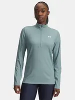 Dámské tričko Under Armour Tech Rib 1/2 Zip-GRN - Dámské
