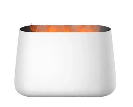 STADLER FORM Ben White 3v1 zvlhčovač vzduchu, aroma difuzér a unikátní efekt hořících plamenů Amber Light