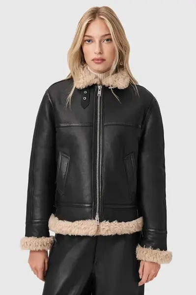 AllSaints Kožená bunda AllSaints LOREL
