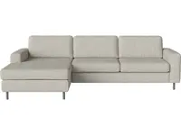 Pohovka Scandinavia 3 místná s lenoškou vlevo, více variant - Bolia Látka: kolekce Nantes | barva - písek, Nožičky: nerezová ocel 13 cm
