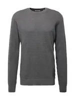 KnowledgeCotton Apparel Sveter 'Vagn'  grafitová