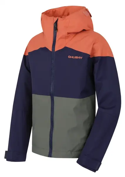 Husky Nicker K 164, faded green Dětská hardshell bunda