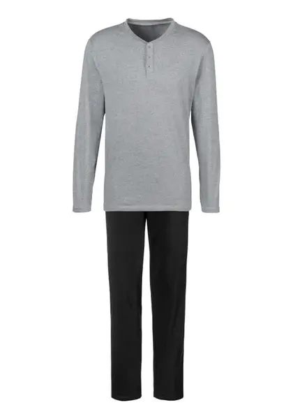 s.Oliver Dlhé pyžamo  sivá / čierna