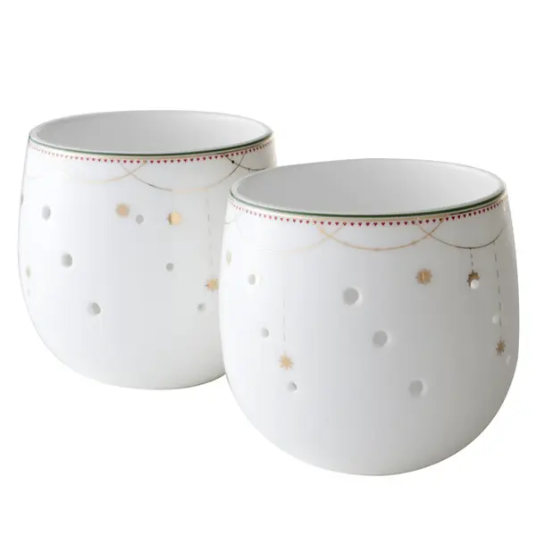 Garlands light miska 8 cm, 2 ks kolekce Julemorgen - Wik & Walsøe