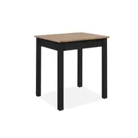 MID.YOU JÍDELNÍ STŮL, černá, dub artisan, 90/67/76 cm