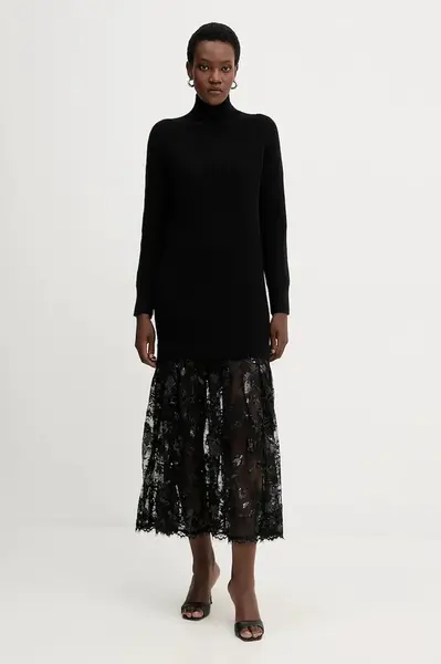 Šaty s příměsí vlny Ermanno Firenze