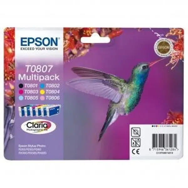 Epson T08074011 T0807 sada originální cartridge