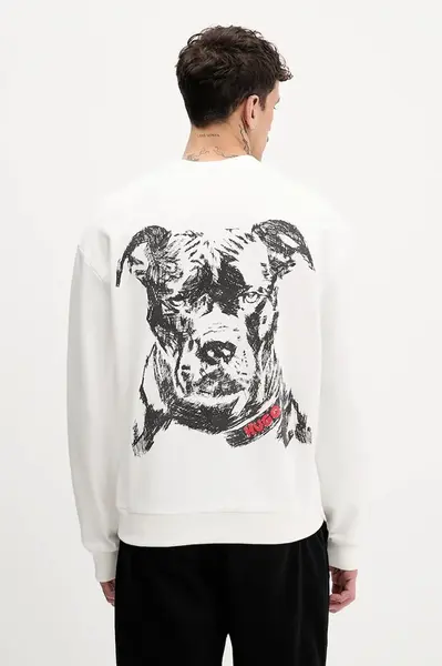 Bavlněná mikina HUGO Dubraxo