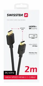 Swissten HDMI/HDMI 8K 60Hz 2m PVC