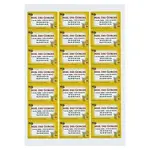 Univerzální print etikety 63.5x38.1mm, 21ks na listu, zaoblené | RAJA