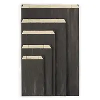 Papierové sáčky, čierne, 160 x 80 x 250 mm