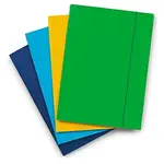 10 x Spisové desky s gumičkou modré, lakované