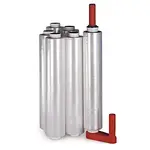 Sada 6 rolí stretch fólie šířka 500mm, délka 300m, průhledná, tloušťka 20µm + 1 plastový odvíječ | RAJA