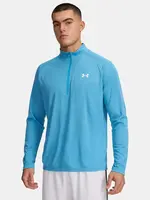 Pánské tričko Under Armour UA Tech Textured 1/2 Zip-BLU - Pánské