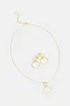 Náhrdelník a náušnice z pozlaceného stříbra Answear.LAB