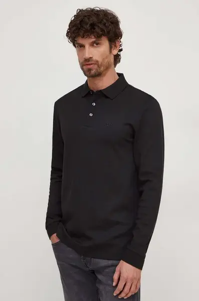 Bavlněné tričko s dlouhým rukávem BOSS Pado 30