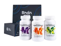 BRAINMAX Vánoční sada MINI TRIO Magnesium 3 x 50 kapslí