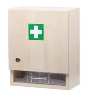 Nástenná lekárnička drevená veľká prázdna