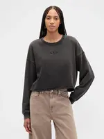 GAP Dámská Oversize crop mikina Heavyweight 799277-01 Velikost: S