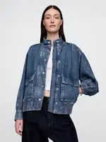 GAP Dámský Džínový oversize bomber UltraSoft 709036-00 Velikost: XL