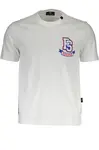 PLEIN SPORT WHITE MEN'S SHORT SLEEVE T-SHIRT