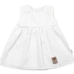 Baby Nellys Lehké Handmade šatičky Madeira, bílé, vel. 92 vel.  92