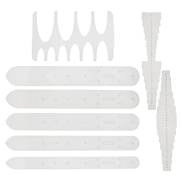 PVC Plastic Strap Belt End Templates