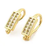Brass with Cubic Zirconia Earring Hooks