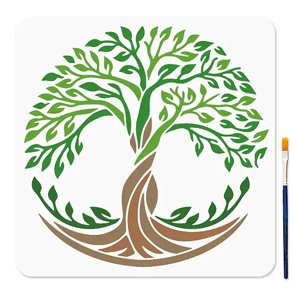 1Pc PET Hollow Out Drawing Painting Stencils