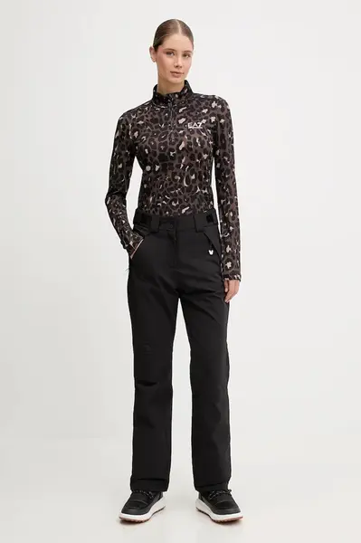 Lyžařské kalhoty EA7 Emporio Armani černá barva, AF13887.7W000383