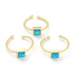 Synthetic Opal Cuff Rings