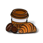Coffee Themed Enamel Pin