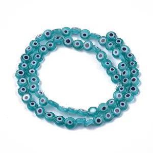 Handmade Evil Eye Lampwork Beads Strands