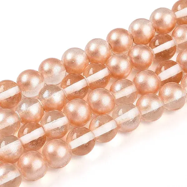 Baking Paint Transparent Glass Beads