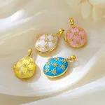 Brass Enamel Locket Pendants