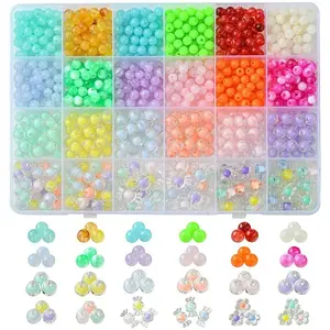 848Pcs 21 Styles Acrylic Beads