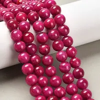 Natural Mashan Jade Round Beads Strands