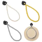 3Pcs 3 Colors Plastic Suction Cup & Cotton Cord Hook Hanger