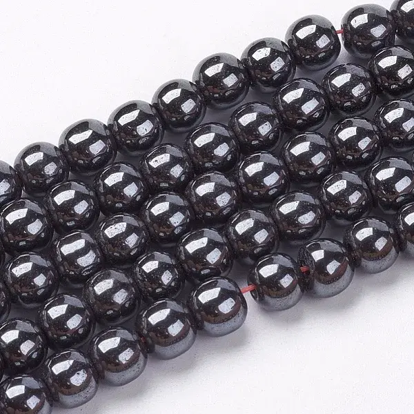 Non-Magnetic Synthetic Hematite Beads Strands