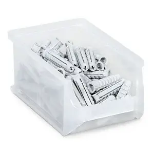 24 x Průhledné zásobníky pro velké zatížení 160x102x75mm