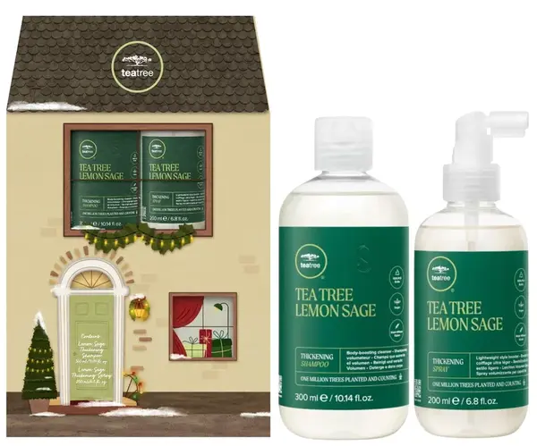Dárková sada pro objem vlasů Paul Mitchell Tea Tree Lemon Sage Duo + dárek zdarma