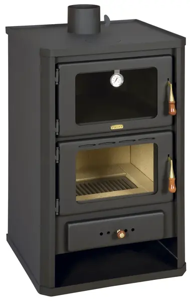 Krbové kachle s rúrou PRITY FG čierna HO163