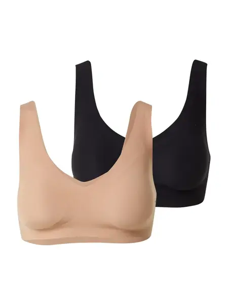 SLOGGI Podprsenka 'ZERO Feel 2.0'  svetlohnedá / čierna